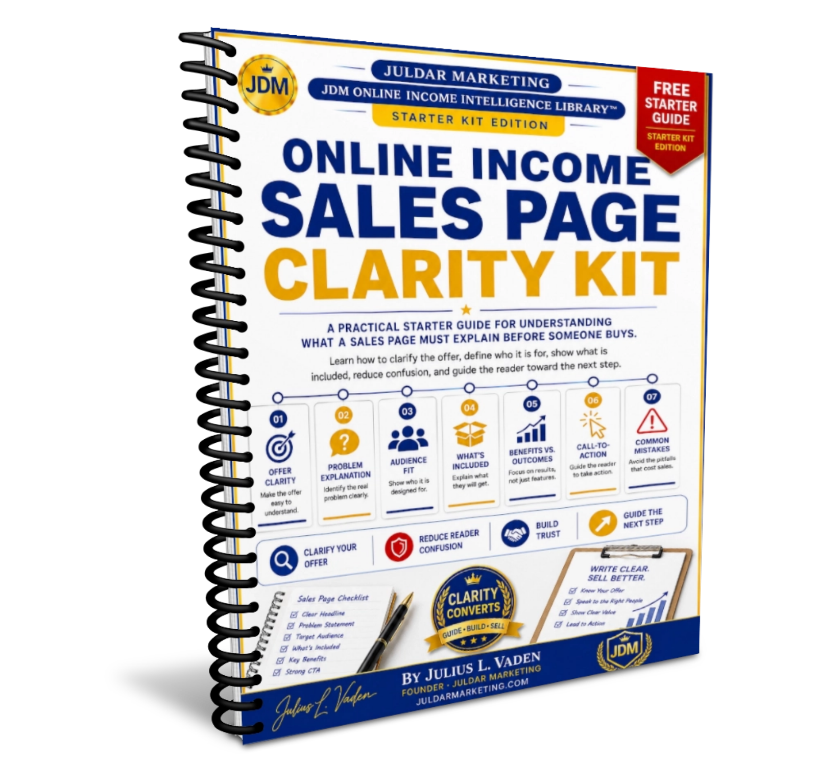 Online Income Sales Page Clarity Kit Cover