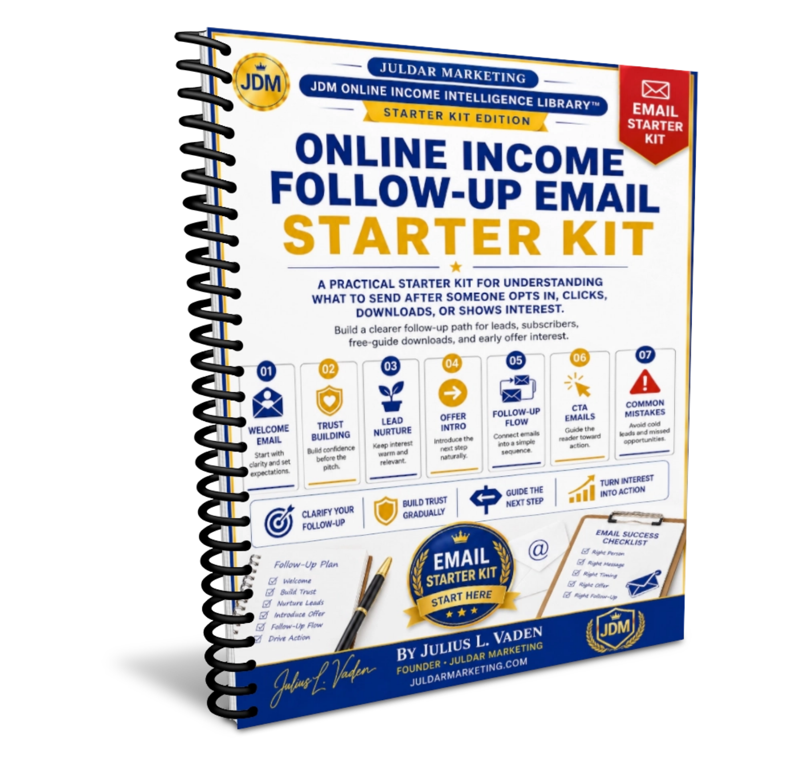 Online Income Follow-Up Email Starter Kit Cover