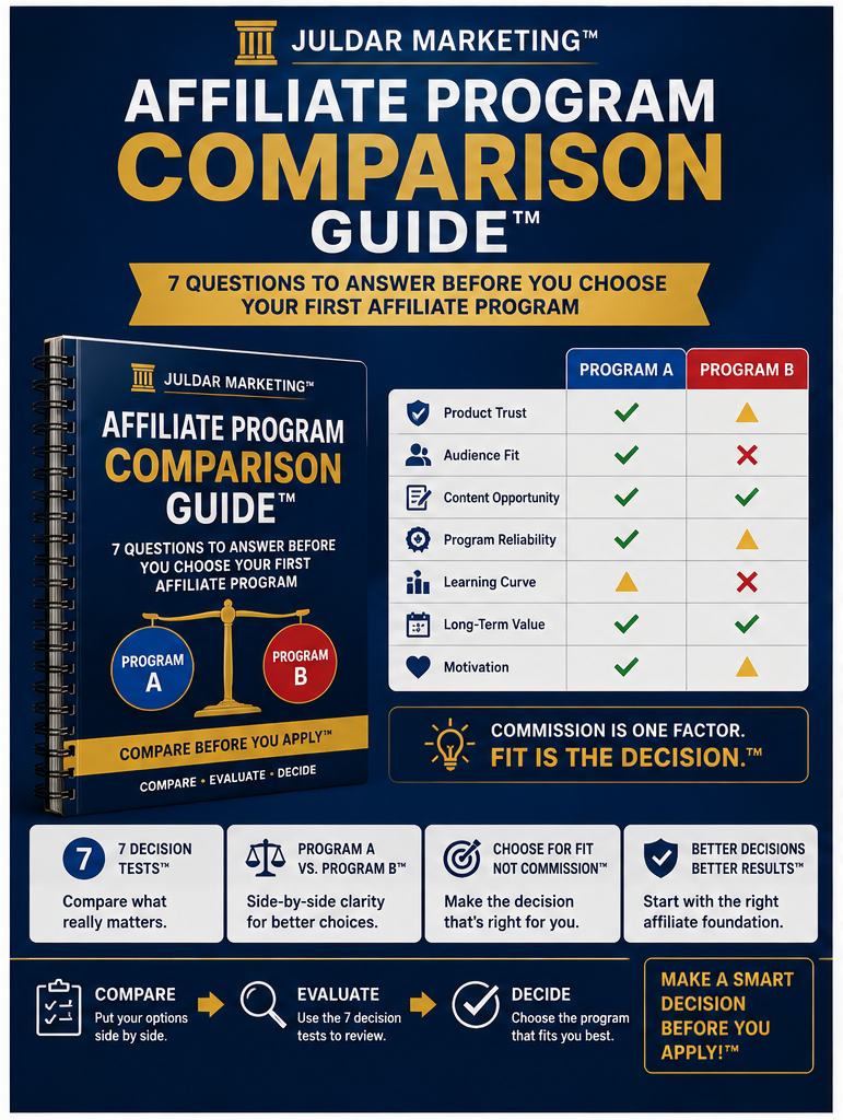 Affiliate Program Comparison Guide™ Cover