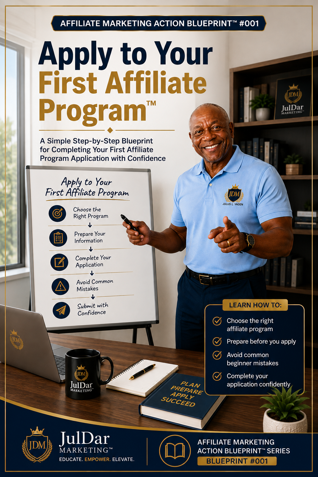 Apply to Your First Affiliate Program™ Action Blueprint™ #001 Cover